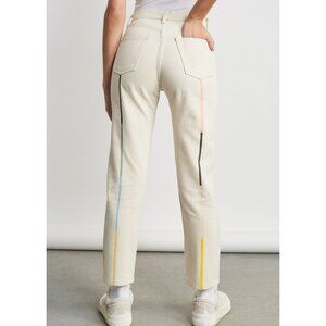 RARE Still Here Tate Jeans in Bone Rainbow 27